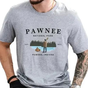 Pawnee National Park Tshirt - Parks And Rec Inspired S For Fans Of Leslie Knope And Ron Swanson Tshirt Cotton Menswear
