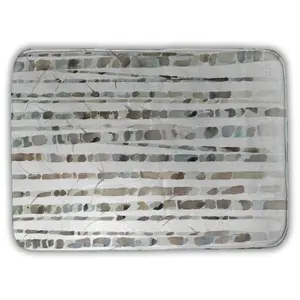 Begin Home Decor 5930-2417-LA134 17 x 24 in. Watercolor Birch Tree Bath Mat - Trees Blue Bedroom Decor