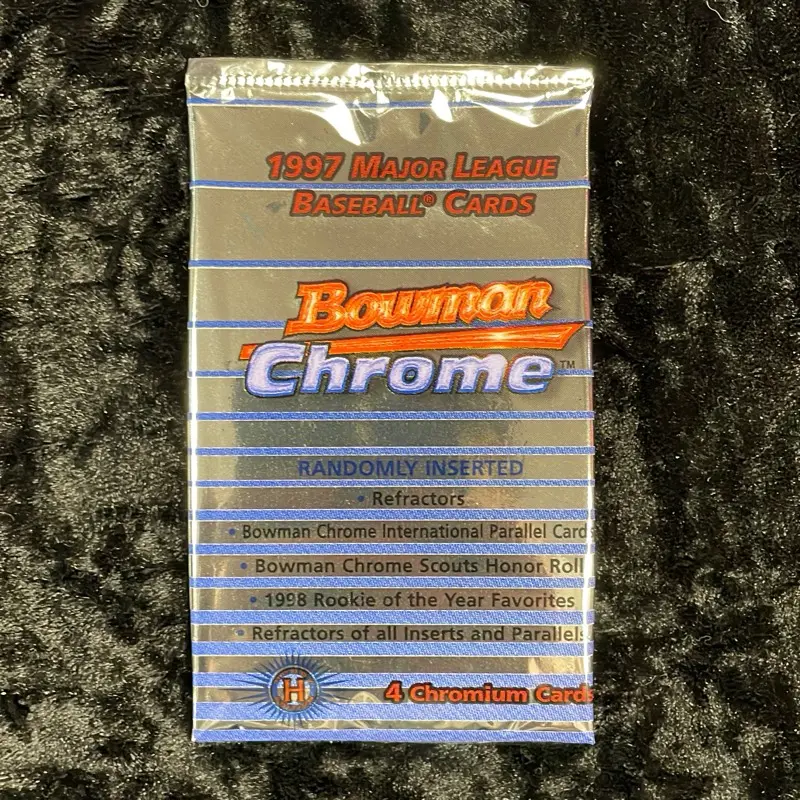 One Pack of 1997 Bowman Chrome MLB Baseball Trading Cards