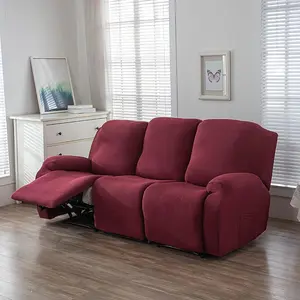 Solid Color Sofa Cover, 1/2/3 Seater Sofa Slipcover, Waterproof Sofa Protector, Sofa Protector for Home Living Room, Home Decor