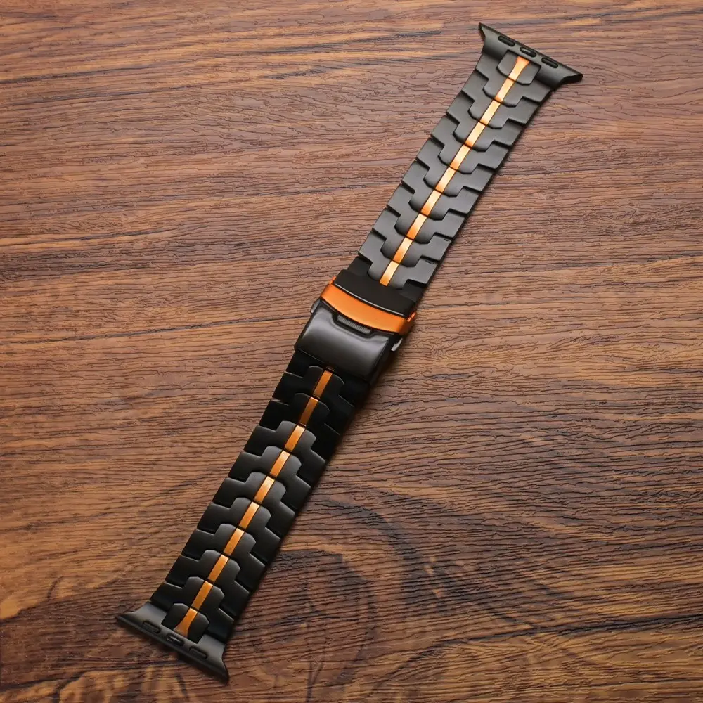 Stainless Steel Watch Band (Band Only), Fashionable Watch Band, Smart Watch Straps for Apple Watch 49mm 46mm 45mm 44mm, Smart Watch Accessories, Wearable Tech Accessories, Smartwatch Accessories