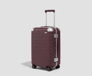 The Aluminum Edge Carry-On in Oxblood Red The Aluminum Edge Carry-On in Oxblood Red