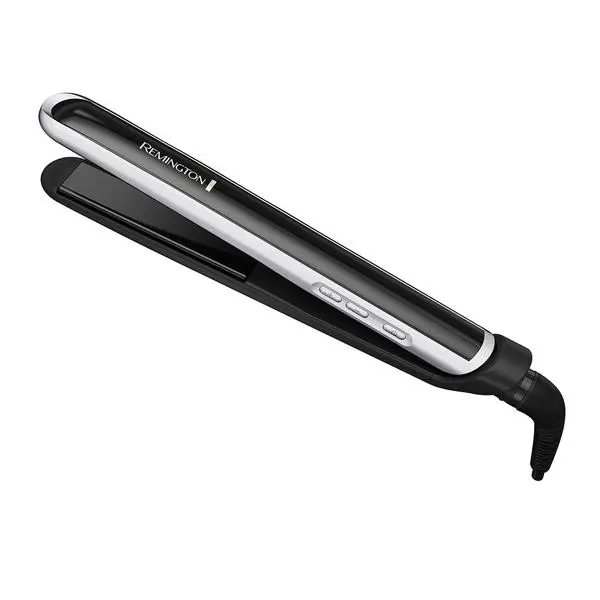 Remington Pearl Pro Ceramic Flat Iron, 1-Inch Floating Plates, Black/White