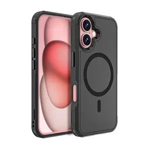 Magnetic Wireless Charging IPhone 16/15 promax funny Phone case, Double-layer Structure Cover Cellphone ,TPU+PC protective Case,Effectively Protect Your Smartphone safe case