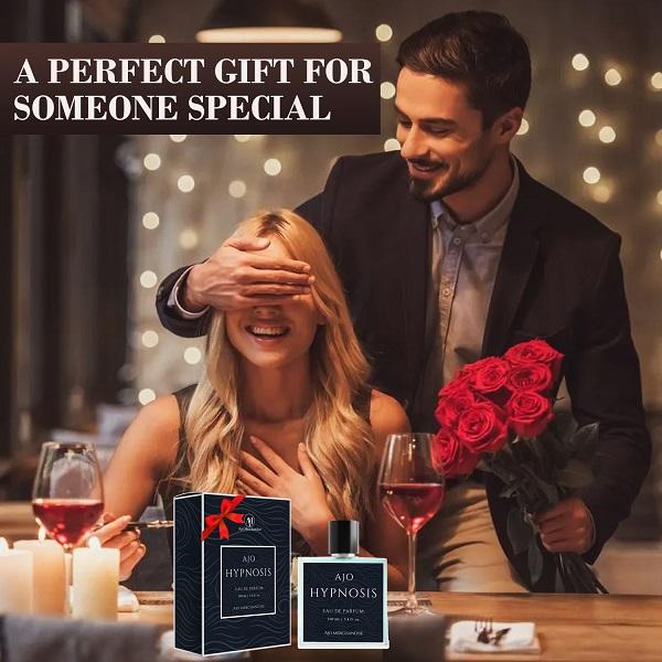 AJO Hypnosis Pheromone Eau De Parfum Spray for Men & Women 100ml (3.4 Oz) – Strong Long-Lasting Men's Eau de Parfum, Premium Unisex Cologne, Citrus Floral Spicy Vanilla Amber Musk Valentine’s Day Gift