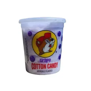 Buc-ee's Cotton Candy Grape Flavor - Fluffy Sweet Delight for Kids Parties or Sweet Tooth Cravings Official Buc-ee's Treat - Snack, Bonbon