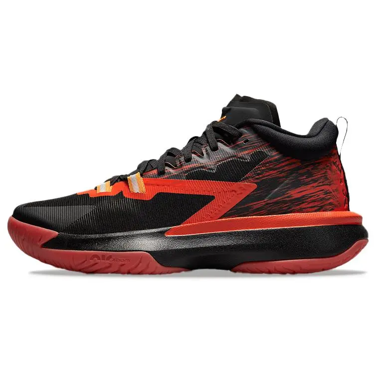 Jordan Naruto X Zion 1 Chile Red Cushioned Durable Low Top Basketball Shoes Unisex DQ5569-086