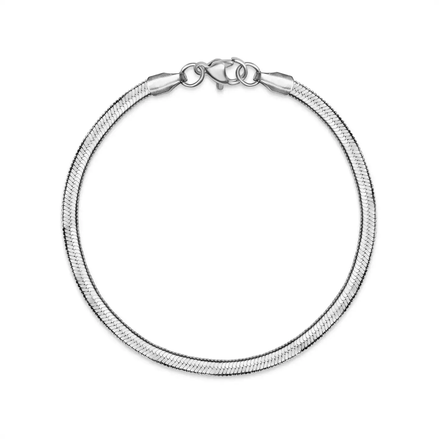 Silver Herringbone Bracelet