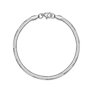 Silver Herringbone Bracelet