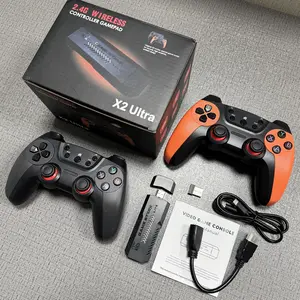 X2 Ultra Retro Game Stick，4K HDMI Plug and Play Video Game Toy with 40000+ Games(128G), with 2.4G Wireless Controllers,Nostalgia Arcade Handheld Emulators for TV Game Lovers new upgraded retro game console Men's Quick-Dry UPF Rashguard stick classic