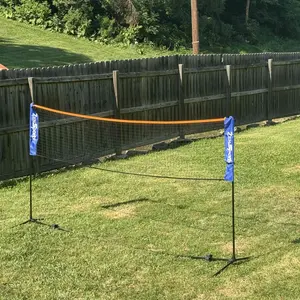 AnswerE 10×5 FT Portable Outdoor Multi-Sport Net - Adjustable Height Badminton & Volleyball Net for Beach, Backyard, Park Training, Double Seams, Quick Setup, 6 lbs Lightweight Sports Equipment, Volley Ball, Nets