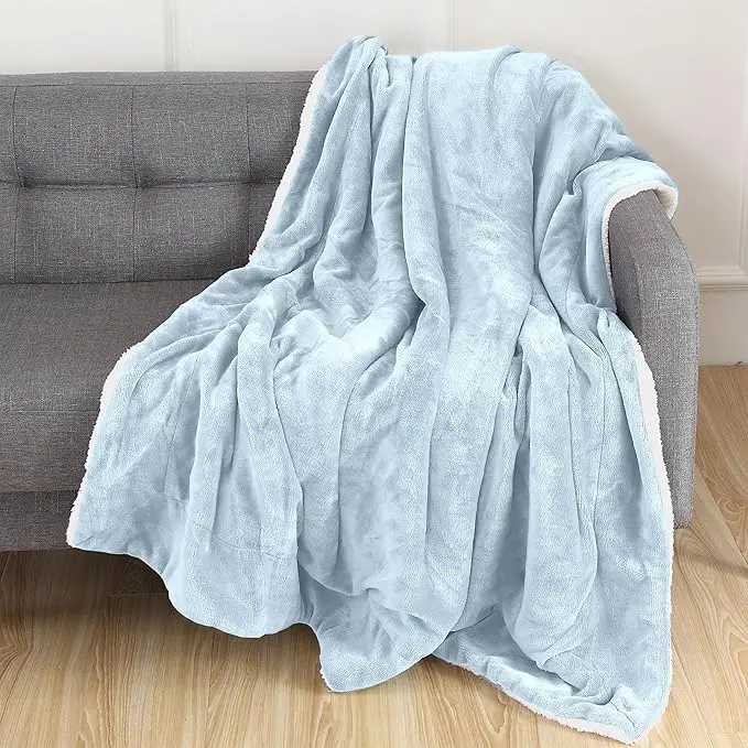 Mocassi Solid Fleece Plush Blanket - Velvety-Soft, Skin-Friendly, Cozy Warm Luxury Bedding, Durable Soft Blanket with Hotel Premier Feel, Soft Blankets