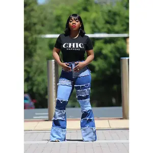 Patch It Up | High Rise Flare Jean