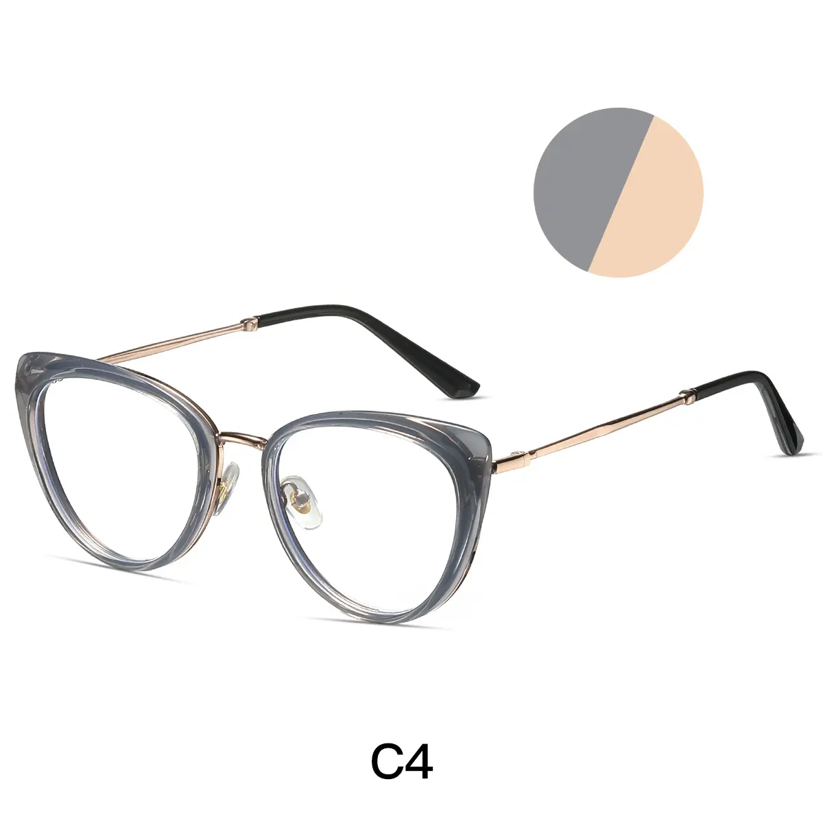 TR90-C4 Transparent Gray Frame