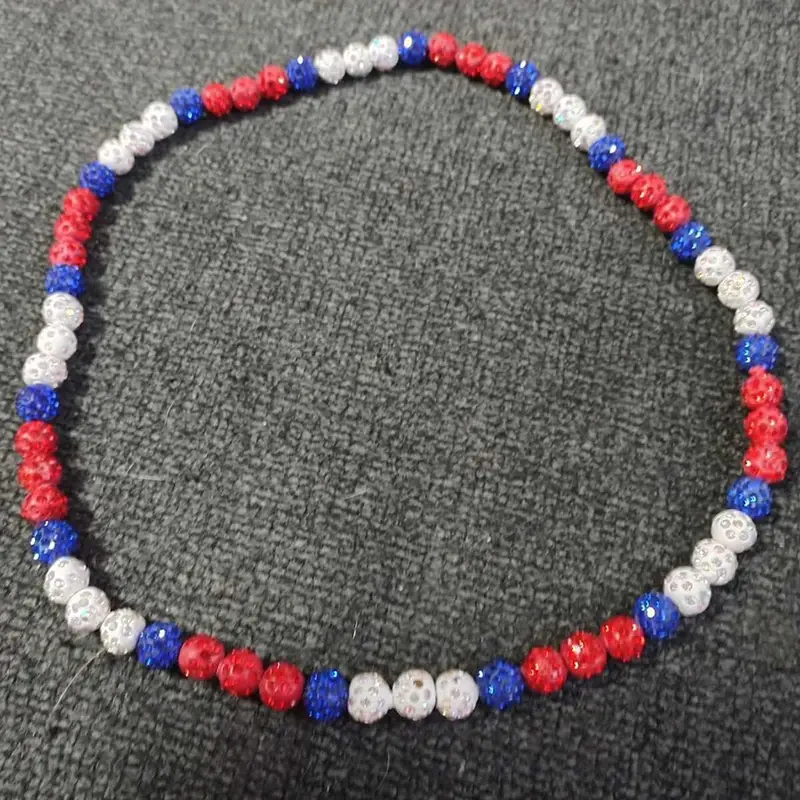 Baseball Necklace for Men Bling Baseball Necklace Rhinestone Ball Beaded Necklace baseball Players Lovers Inspired Jewelry
