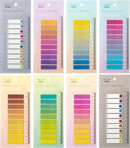 Sticky Tabs - 1600 Pcs Colorful Transparent Book Tabs, Sticky Note Tabs, Page Markers, Book Markers, Page Tabs, and Annotating Sticky Tabs for Books