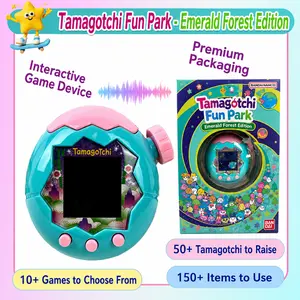 Tamagotchi Happy Garden Electronic Virtual Pet Device With Four Optional Scenes Sky, Land, Ocean And Forest Fun Raising Game Design Compact Size Ideal For Entertainment And Collection