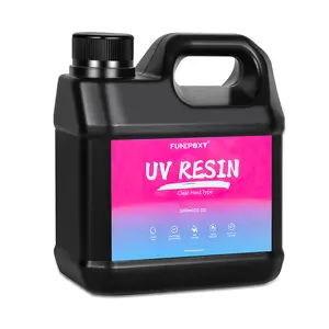 FUNEPOXY Clear Epoxy UV Resin Low Viscosity Clear Ultraviolet Thin Epoxy Resin |   Quick-Curing & Low Shrinkage Kit for Crafts, Jewelry Making, Casting