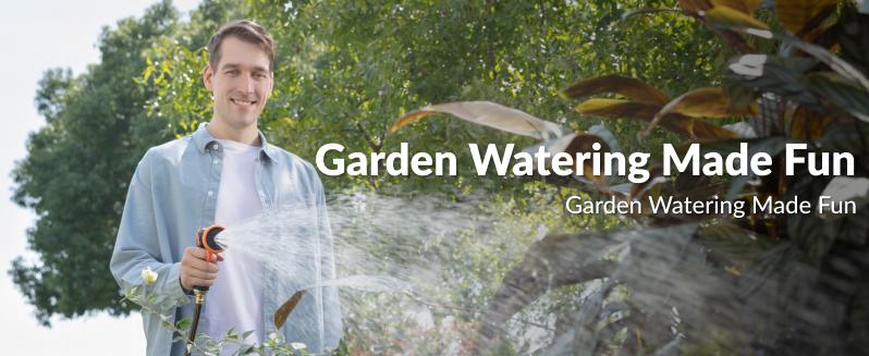 Giraffe Tools Retractable Garden Hose Reel 100FT Garden Water Hose Reel, Automatic Rewind System, 3-layer-hybrid hose, Lock at any lenghth Tangle-Free Kink-Free, 9-Pattern Nozzle, 180° Swivel Bracket Wall-Mounted