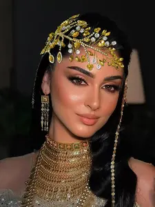 Fashionable Rhinestone Decorated Headband, Elegant Bridal Headwear for Wedding Party Formal Occasions, Fashion Hair Accessories for Women