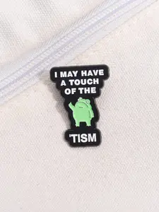 Cute Frog Design Silver Color Brooch Pin, Fashion Letter Pattern Badge, Perfect Gift for Her Birthday, Daily Wear Accessory, Charming Frog Illustration