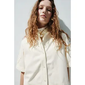 H&M Short-sleeved denim shirt