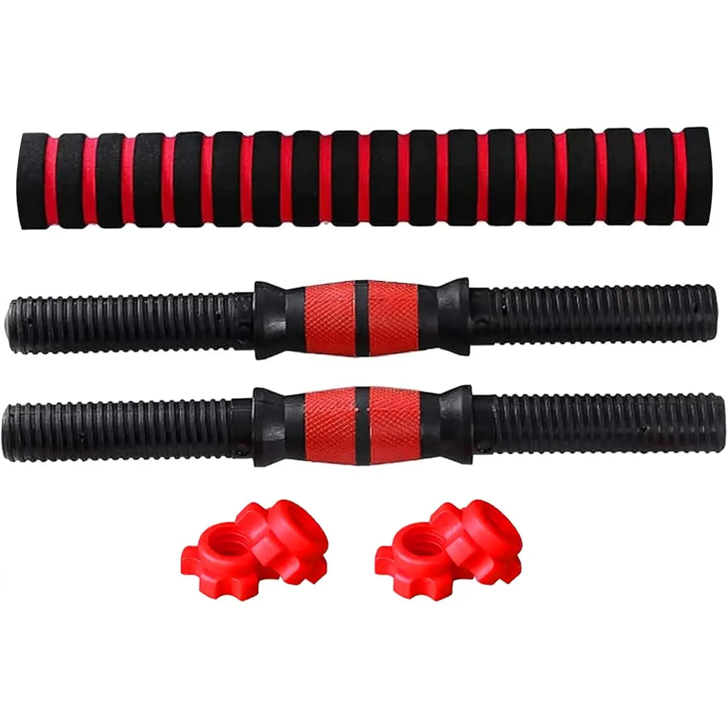Dumbbell Bars Adjustable Dumbbell Weight Set Barbell Lifting - 2 x 15.74in Bars and 1 x 15.74in Connecting Rods for Gym Home