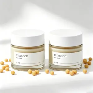 Mixsoon Bean Facial Cream 50ml Korean Gentle Glass Skin Care, Lightweight Non-Sticky Formula, Deep Hydration, Pore Smoothing, Suitable for All Skin Types