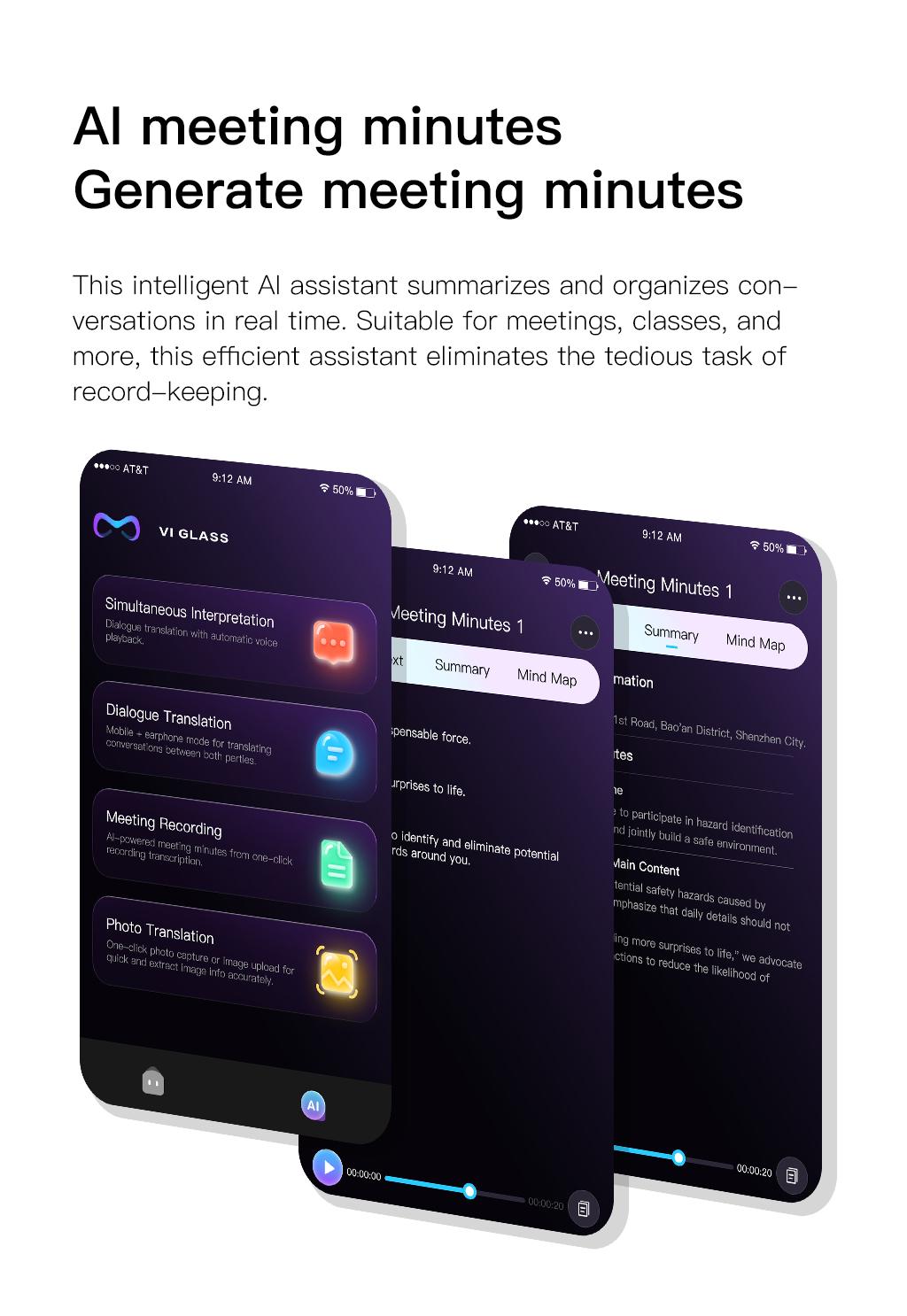AI Interpretation Smart Glasses,160 Languages, Chat GPT,Audio Glasses for Men And Women,Microphone And Speaker, HD Voice Calls And HIFI Music Quality,Hands-Free Calling,Color Changing Lens, Suitable for  Riding,Driving,Travel,Black Friday & Cyber Monday