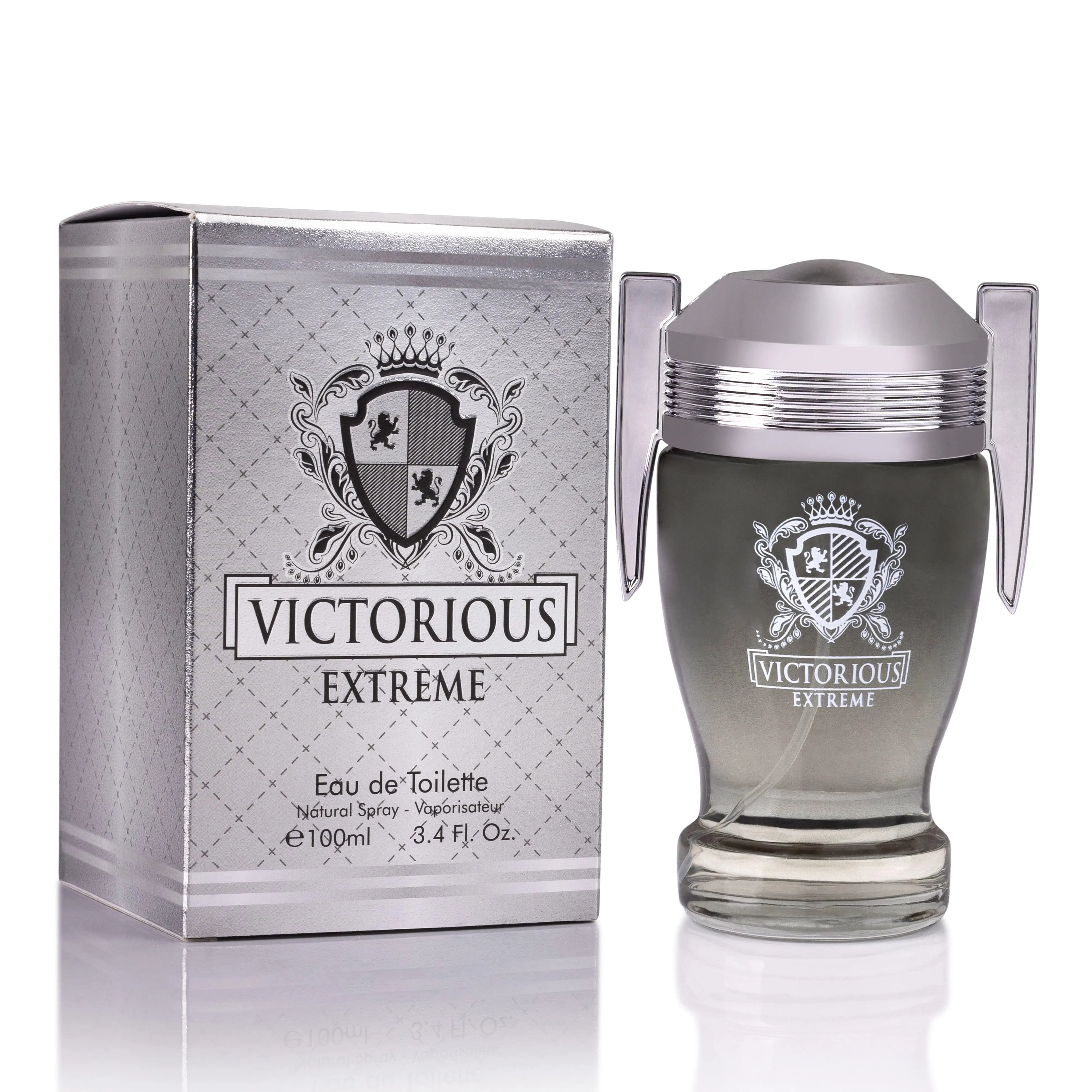 Urban Collection Victorious Extreme 3.4 Oz Spray-On Intense Men's Eau de Parfum - Long Lasting Intense Woody Amber Scent with Spicy Citrus, Aromatic Amberwood, Boxed Packaged Fragrance for Bold Men, Long Lasting Fragrance, Intense Men's Fragrance