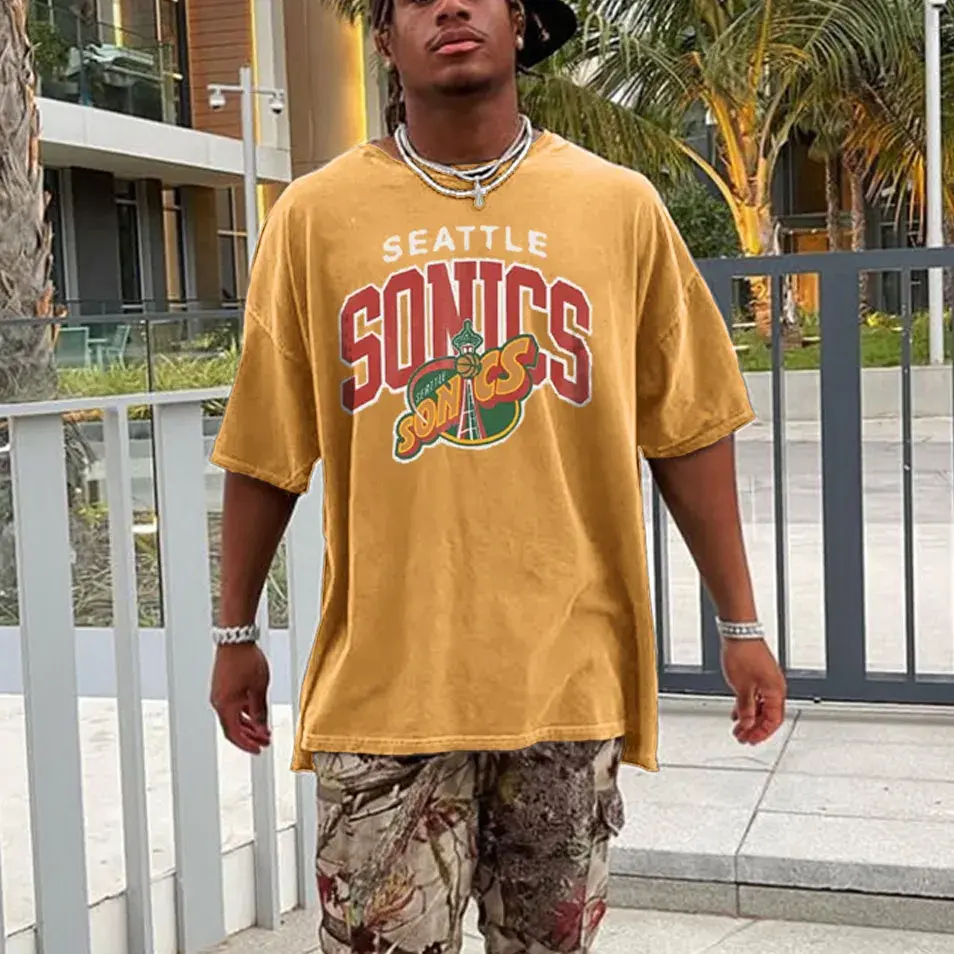 Mitchell Ness Seattle Super Sonics Keyline Unisex T-shirt