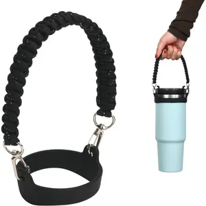 Paracord Handle Strap for Stanley Cup - Heavy Duty Compatible with Stanley 40oz 30oz Tumbler, Stanley Cup Accessories