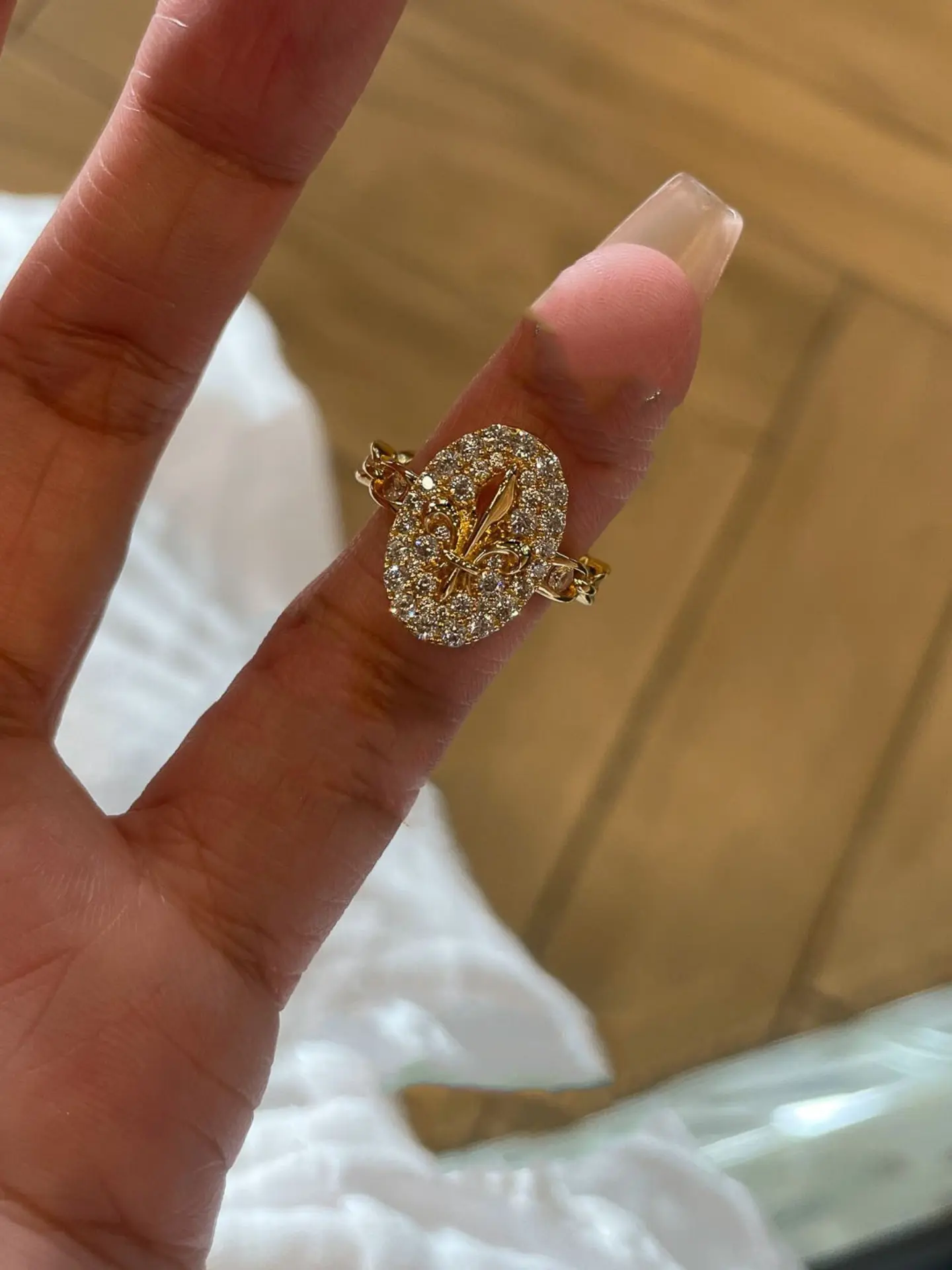 Flashy luxurious layered zirconia ring, fashionable heavy-duty, old money style, Beautiful Rings, index finger ring, small and exclusive, high-end, sophisticated, elegant style ring, Acquired Style Ring