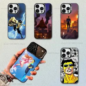 Invincible Comics Cool Black Matte Silicone Phone Case Compatible with iPhone 11-17 Pro Max/Plus and Samsung Galaxy S22-25