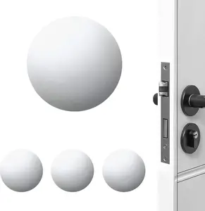 Door Stoppers Wall Protector Buffer Guard Doorknob Door Handle Bumper Self Adhesive Silencer Soft Rubber Crash Pad for Home Office