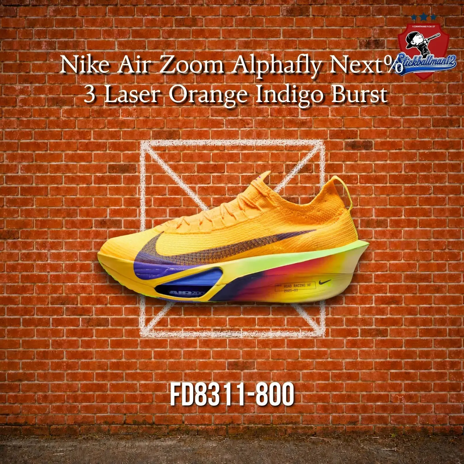 Nike Air Zoom Alphafly Next% 3 Laser Orange Indigo Burst (FD8311-800)