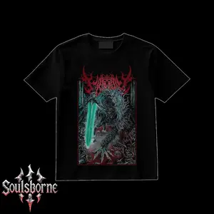 [Soulsborne Style] Vintage Grim Style Ludwig the Accursed/Holy Blade - Bloodborne Unisex T-shirt, Soulsborne Gaming Apparel, Game Shirt, Video Game Clothes, Boy Merch, Gift For Him, Gift For Her, Soulslike Streetwear