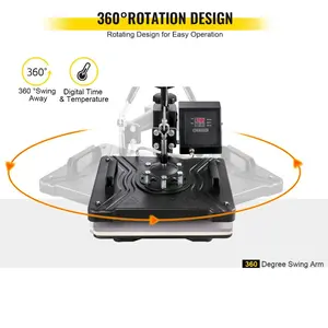 VEVOR 8 In 1 Heat Press Sublimation Machine 53 Vinyl Cutter Cutting Plotter