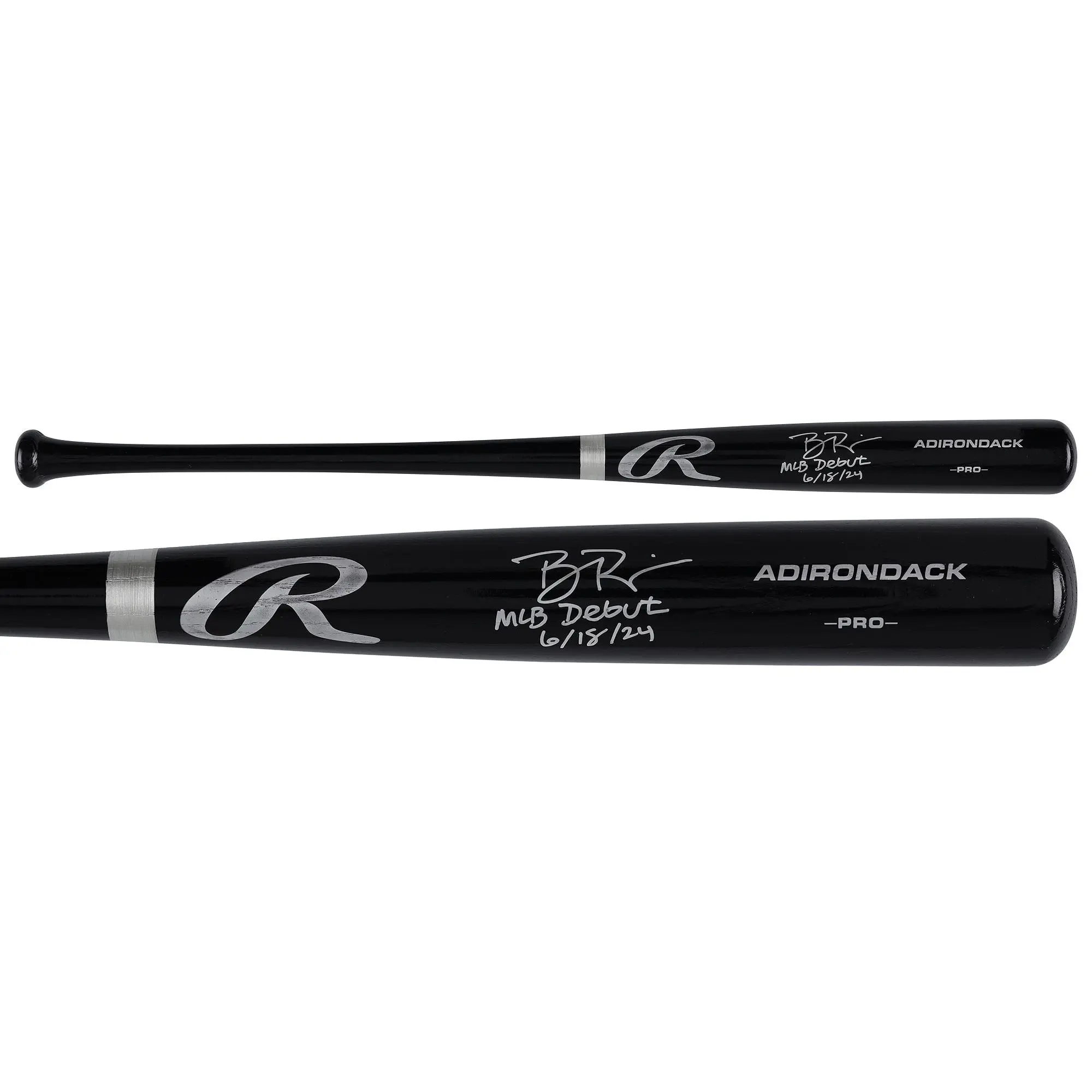 Ben Rice New York Yankees Autographed Black Rawlings Pro Bat with "MLB Debut 6-18-24" Inscription - Fanatics Authentic Certified