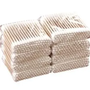 100pcs/1000pcs Cleaning Cotton Swabs, Double Round Tip for Ear Nose Clean, Beauty Tools with Storage Bag, Ideal for Makeup and Personal Care