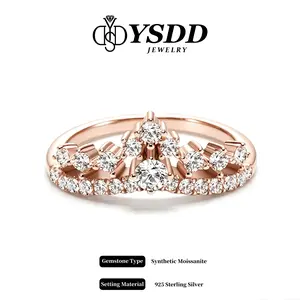 【Livestream-15】Tiara Stacking Band ALL Synthetic Moissanite Rings in 925 Sterling Silver