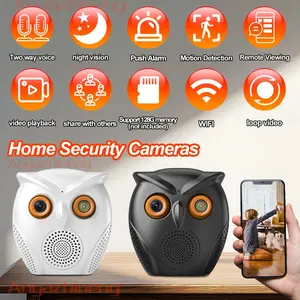 2k HD Wireless Security Camera with Human Detection, Indoor WiFi Monitoring, Night Vision, Alexa Compatibility, Two-Way Audio and Alarm System