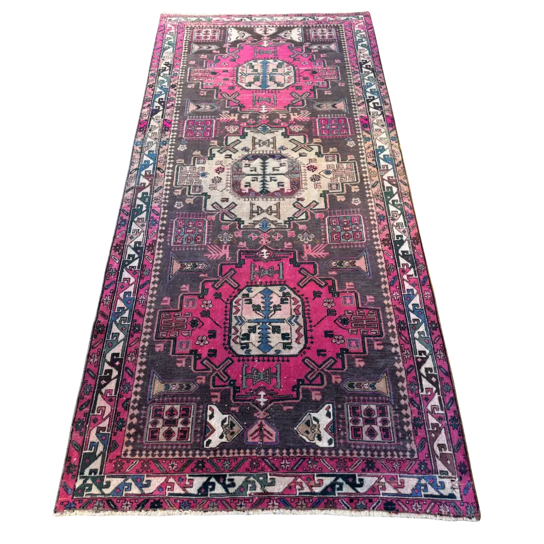 Vintage Pink Persian Area Rug
