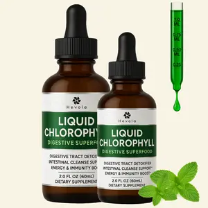 Chlorophyll Liquid Drops - Natural Concentrate – Energy Booster, Digestion and Immune System Supports, Internal Deodorant, Liver Function - 2 Fl Oz