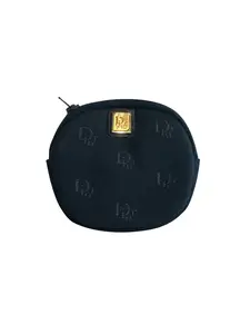 Pre-owned Dior Canvas Small Leather Goods Christian Coin Case