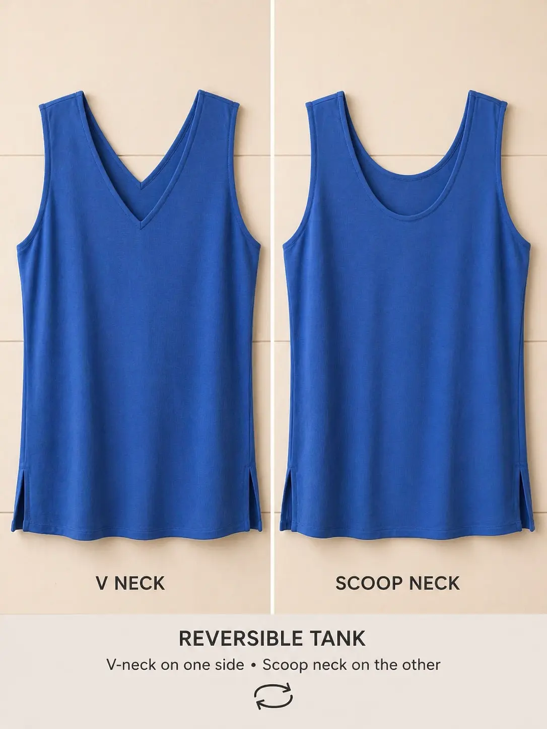 Blue Interchangeable Tank Top