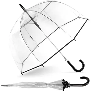 Bubble umbrella see through rain windproof umbrella perfect for weddings prom outdoor events automatic open