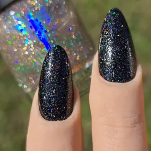 Champagne Problems | Holo Reflective Glitter Topper by Drunk Fairy Polish