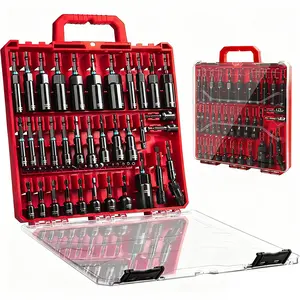 55-Piece Magnetic Impact Nut Driver Set Metric & SAE with Socket Adapters, Bit Holder, Wing Nut Driver, Universal Sockets, Quick Release Extension, Power Bits toolbox screwdriver set, TikTokShopBlackFriday