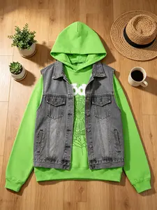 y2k hoodies, Men's Hip Hop Spider WebPattern, Graphic Alphabet Print HarajukuVintage Hoodie, Punk rock style, LongSleeve Street Wear Top For Both Men AndWomen Oversized Hoodies Colorful Fashion Fitted